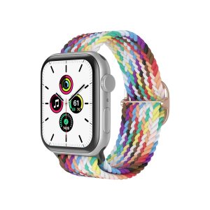 Rainbow Braided Loop Band for Apple Watch