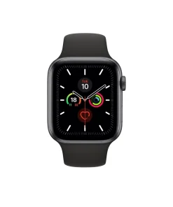 Black sport smartwatch with activity rings and fitness tracking display