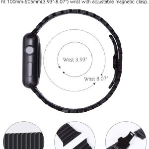 Alternative view of Black Link Bracelet for Apple Watch