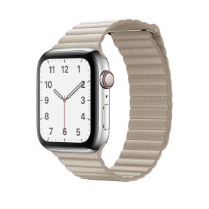 Beige Leather Loop for Apple Watch