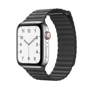 Black Leather Loop for Apple Watch