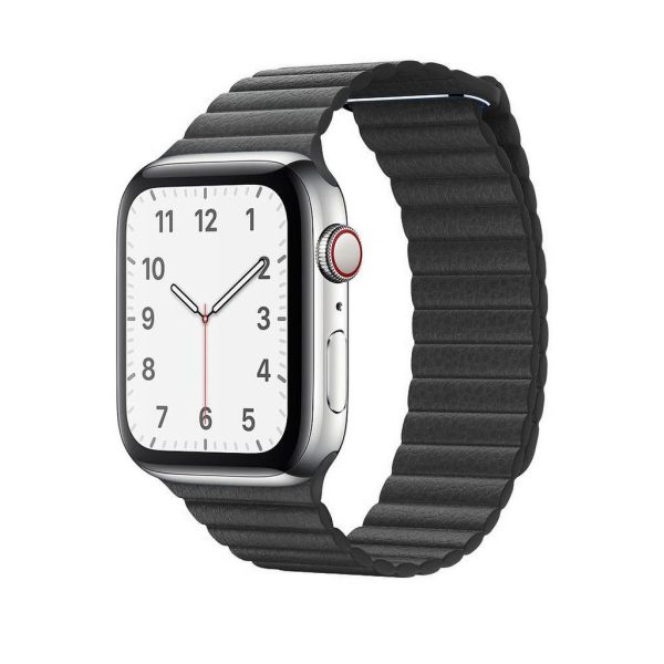 Black Leather Loop for Apple Watch