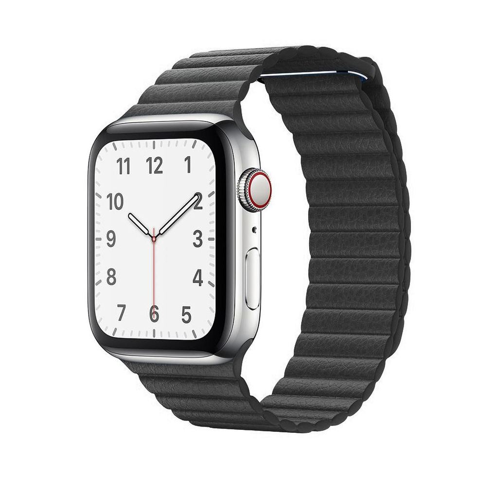 Black Leather Loop for Apple Watch