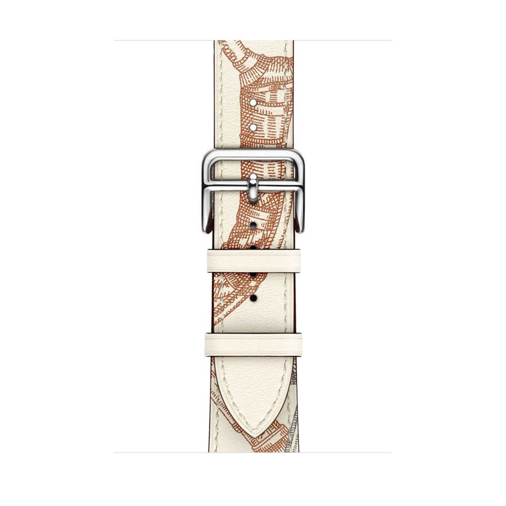 Blanc All-Over Print Single Tour Leather for Apple Watch - Image 2