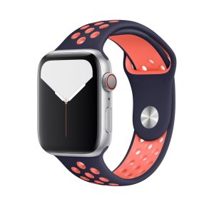 Blue Black/Bright Mango Sport Band Active for Apple Watch