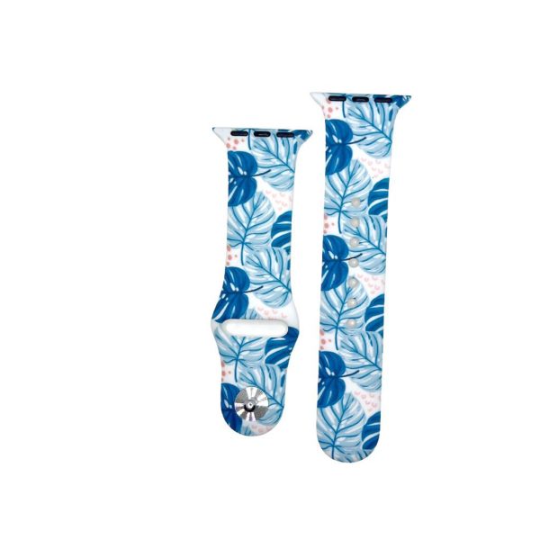Blue Fern Printed Sport Band for Apple Watch