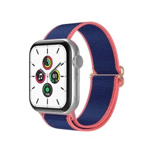 Blue Pink Edge Elastic Loop Band for Apple Watch