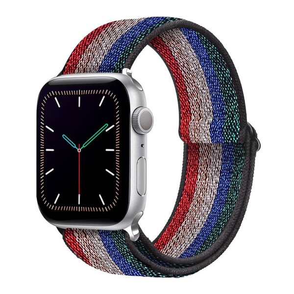 Boho Red Green Elastic Loop for Apple Watch