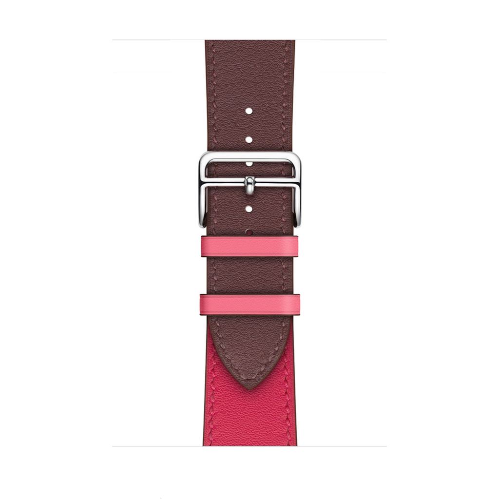 Bordeaux/Rose Extrême/Rose Azalée Single Tour Leather for Apple Watch - Image 2