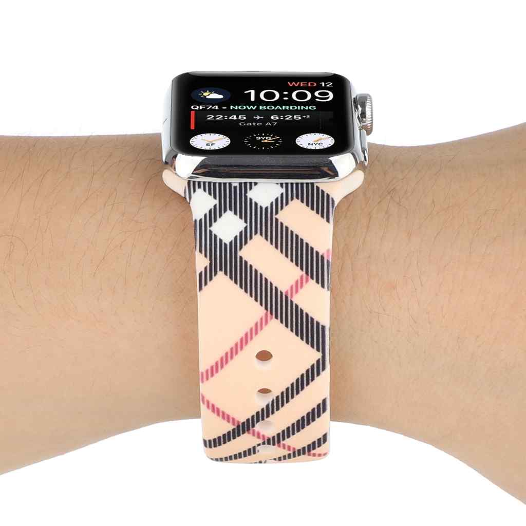Burberry Inspired Printed Sport Band for Apple Watch - Image 2