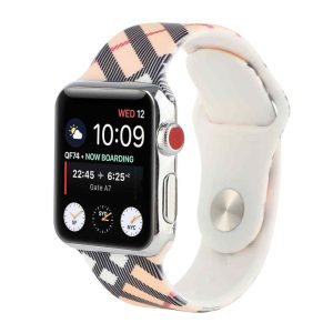 Burberry Inspired Printed Sport Band for Apple Watch