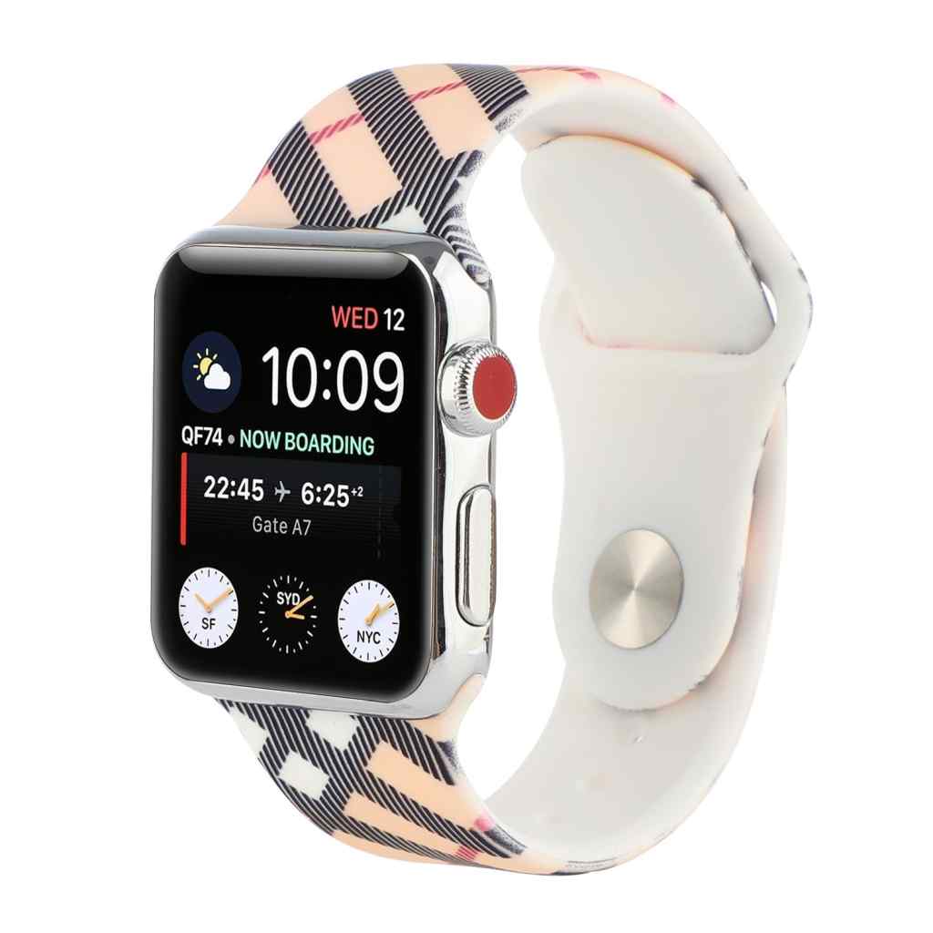 Burberry Inspired Printed Sport Band for Apple Watch