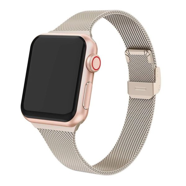 Champagne Gold Geneva Slim Milanese Band for Apple Watch