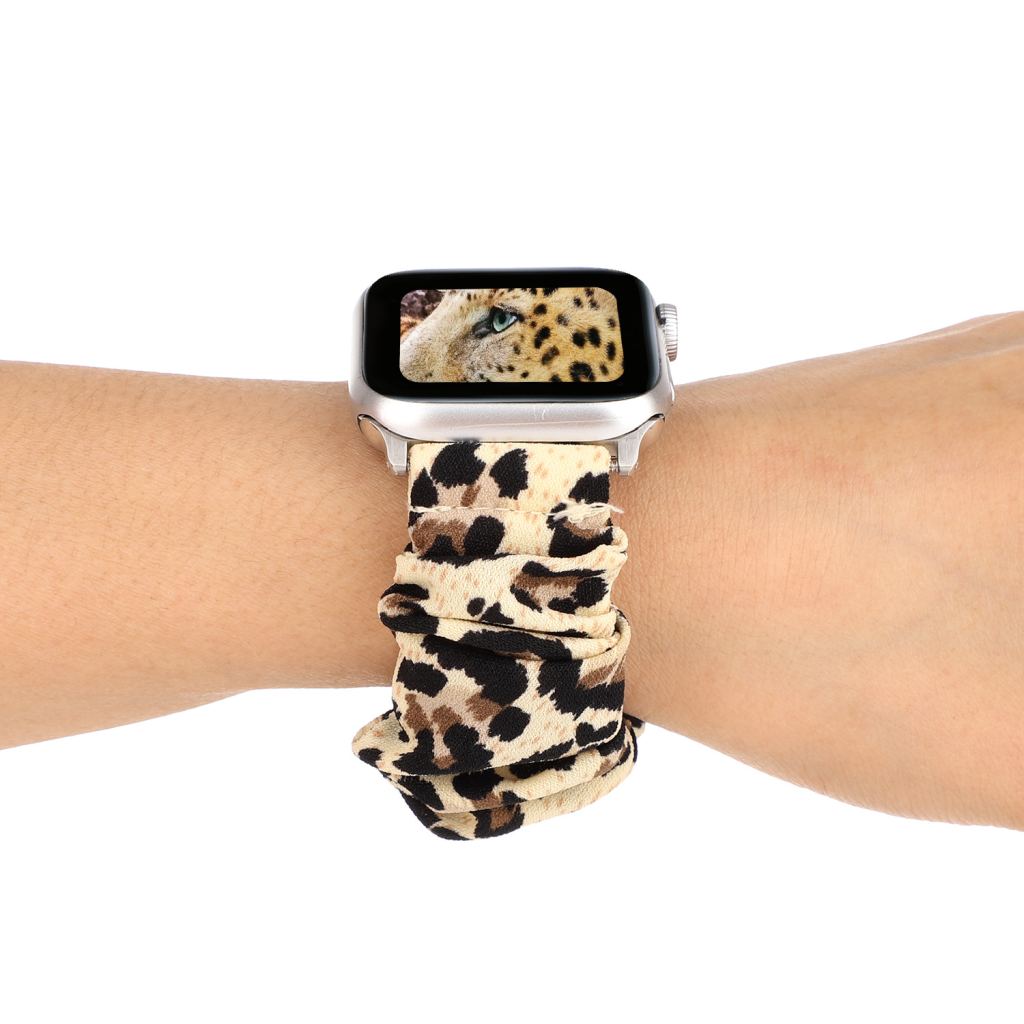 Cheetah Scrunchie Loop Band for Apple Watch - Image 3