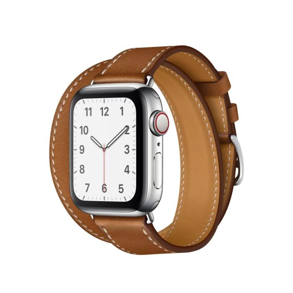 Fauve Double Tour Leather for Apple Watch