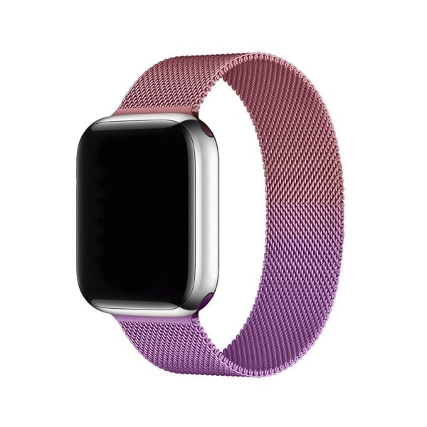 Gradient Pink Purple Milanese Loop For Apple Watch