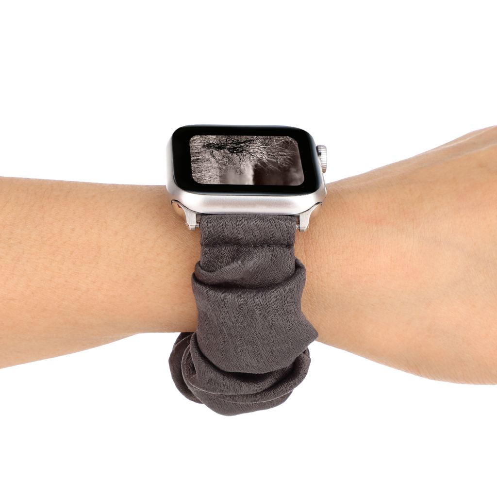 Grey Cardigan Scrunchie Loop Band for Apple Watch - Image 3