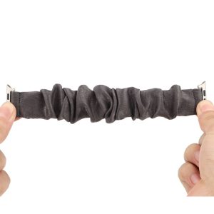 Alternative view of Grey Cardigan Scrunchie Loop Band for Apple Watch