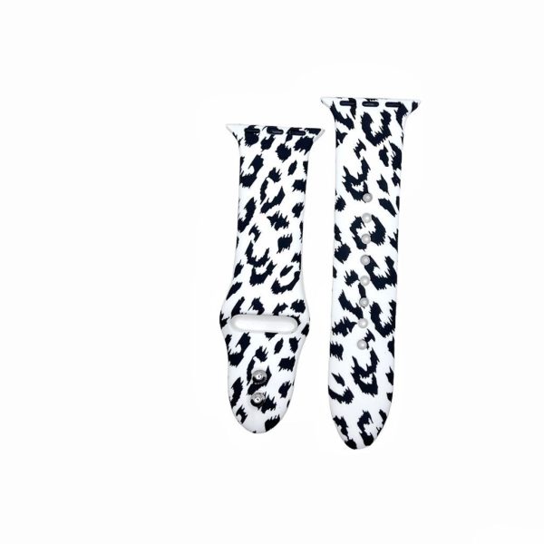 Grey Leopard Printed Sport Band for Apple Watch