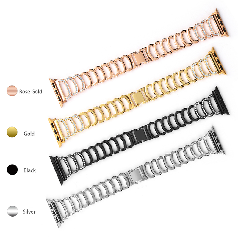 Halo Bracelet Band For Apple Watch in Rose Gold - Image 4