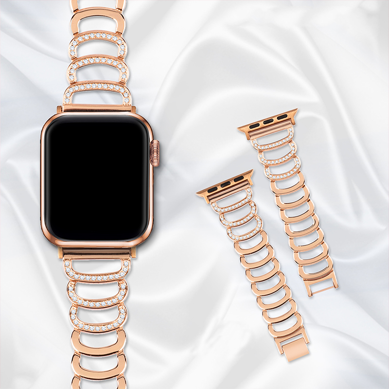 Halo Bracelet Band For Apple Watch in Rose Gold