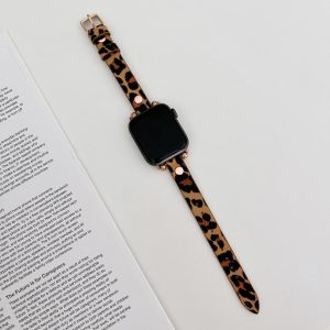 Hermione Leather Band for Apple Watch in Leopard