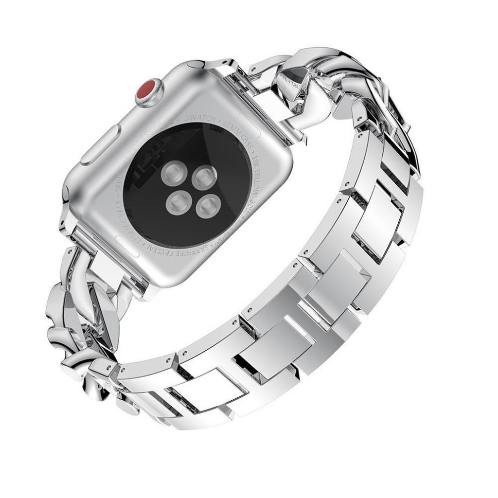 Jersey Bracelet Band For Apple Watch - Silver - Image 3