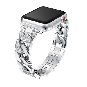 Jersey Bracelet Band For Apple Watch - Silver