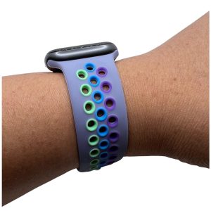 Lavender Gray/Rainbow Pride Sport Band Active for Apple Watch