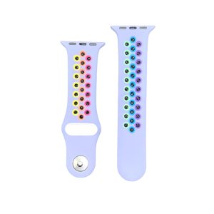 Alternative view of Lavender Gray/Rainbow Pride Sport Band Active for Apple Watch