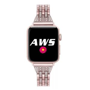 Manhattan Bracelet Rose Pink Stainless Steel Band for Apple Watch