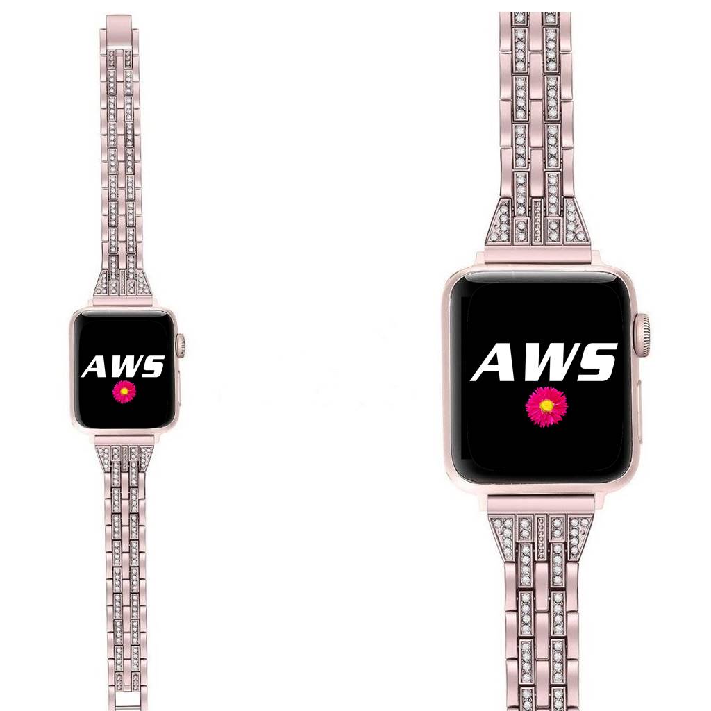 Manhattan Bracelet Rose Pink Stainless Steel Band for Apple Watch - Image 3