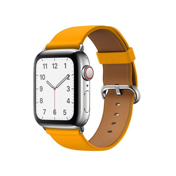 Marigold Classic Leather Buckle for Apple Watch