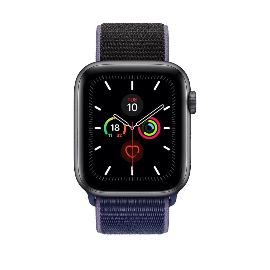 Midnight Blue Black Sport Loop For Apple Watch - Image 3