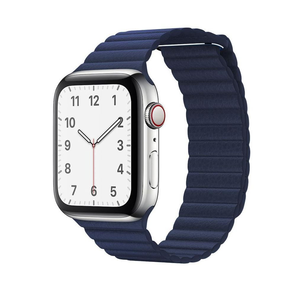 Midnight Blue Leather Loop for Apple Watch