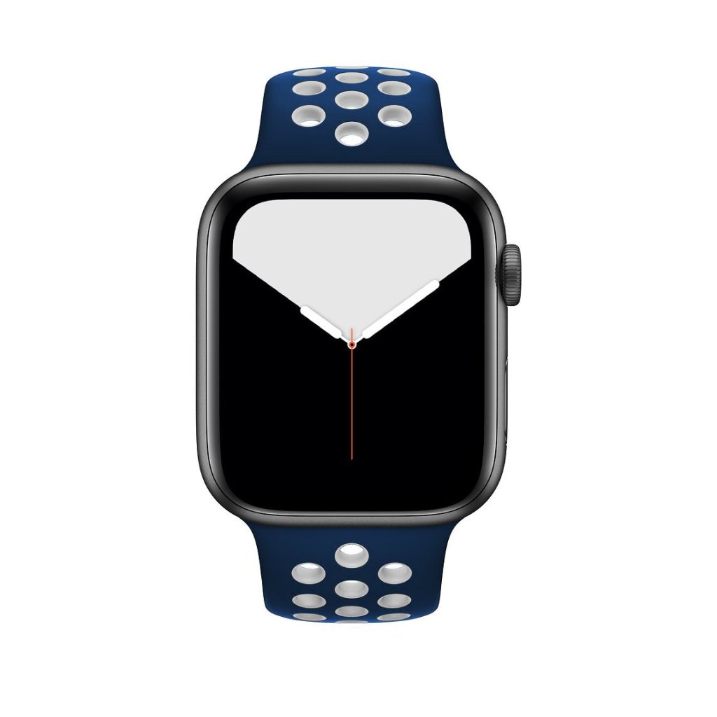 Midnight Blue/White Sport Band Active for Apple Watch - Image 3