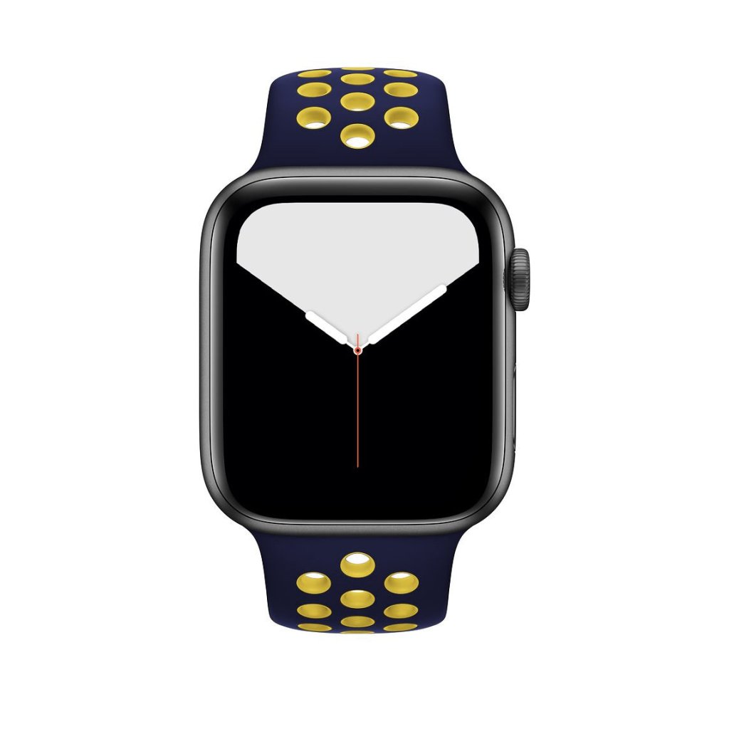 Midnight Blue/Yellow Sport Band Active for Apple Watch - Image 3