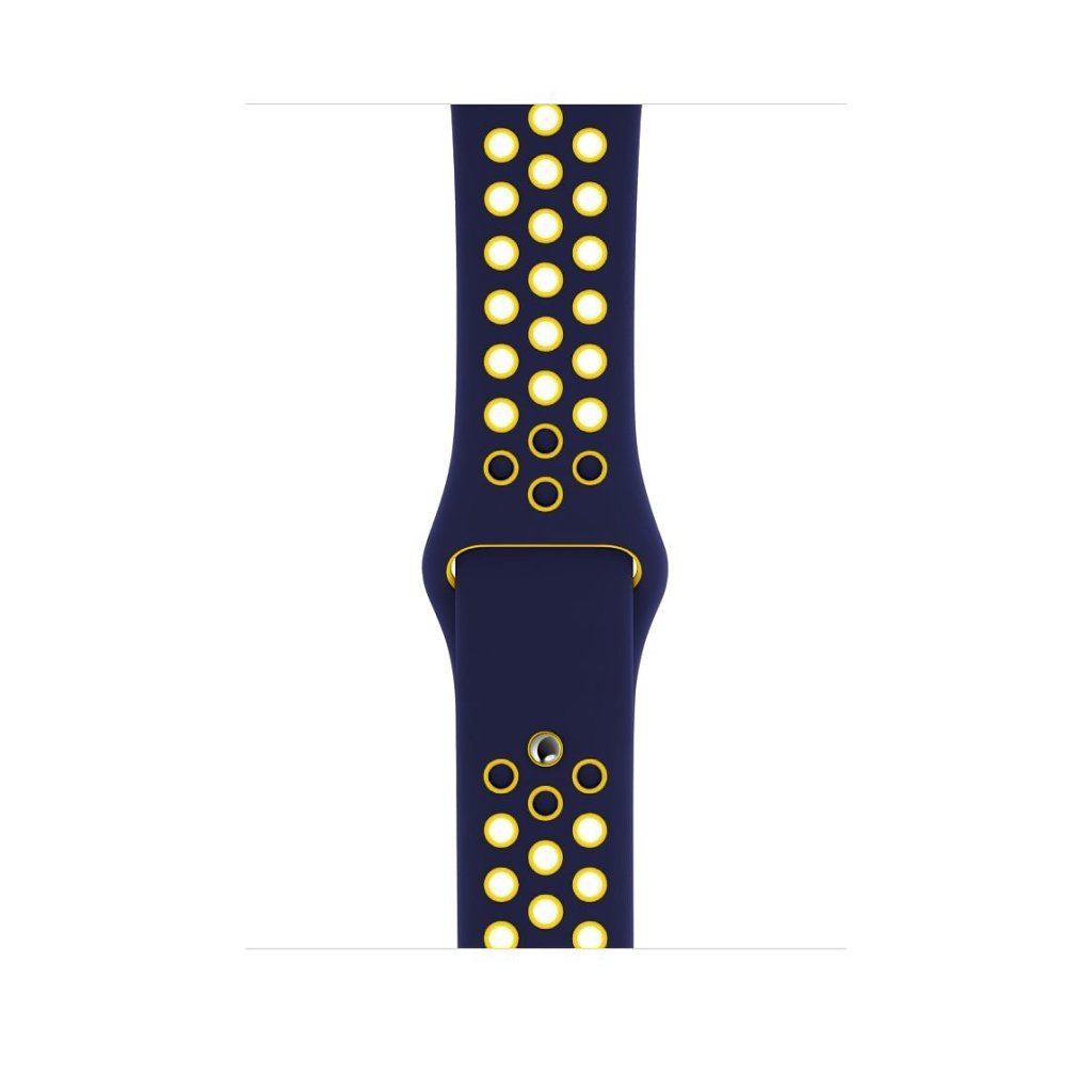 Midnight Blue/Yellow Sport Band Active for Apple Watch - Image 2