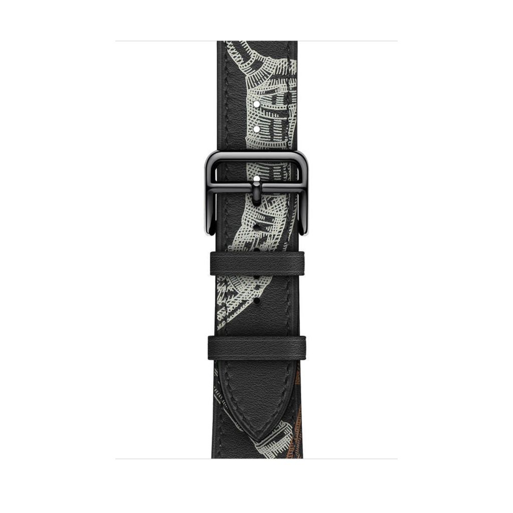 Noir All-Over Print Single Tour Leather for Apple Watch - Image 2
