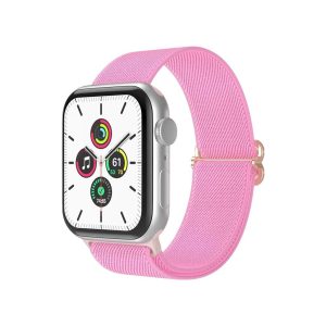 Pink Elastic Loop Band for Apple Watch