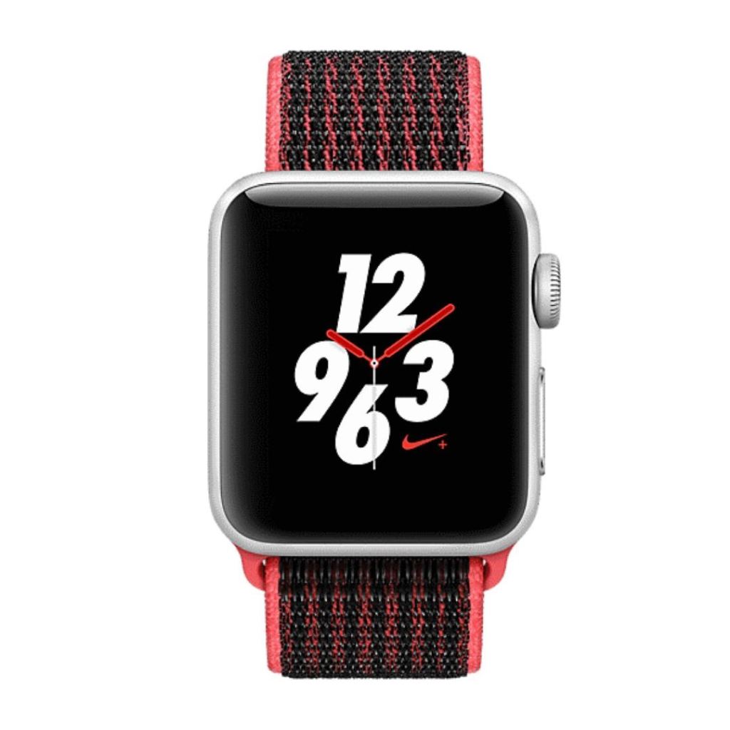 Red Black Sport Loop For Apple Watch - Image 3