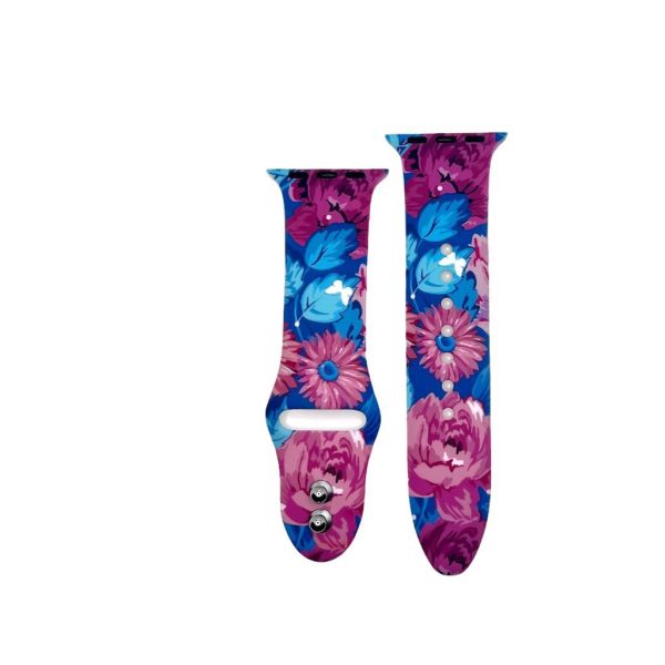 Red Blossum Printed Sport Band for Apple Watch