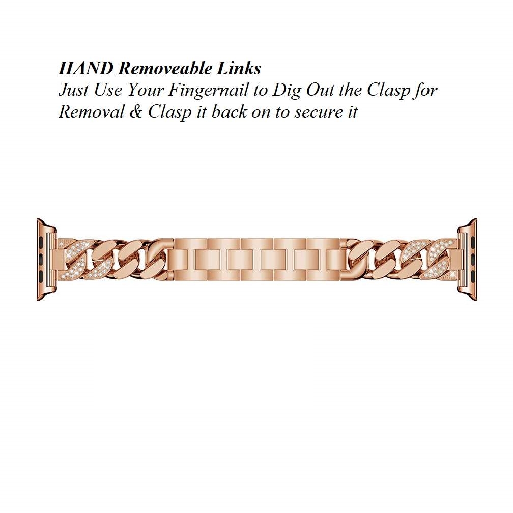 Jersey Bracelet Band For Apple Watch - Rose Gold - Image 5