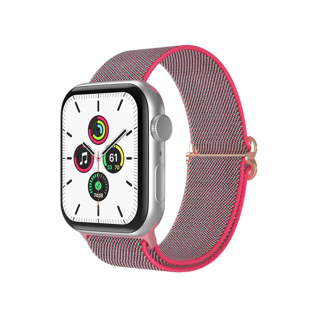 Rose Rose Edge Elastic Loop Band for Apple Watch