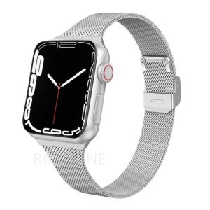 Silver Geneva Slim Milanese Band for Apple Watch