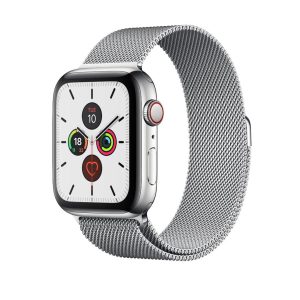 Silver Milanese Loop for Apple Watch