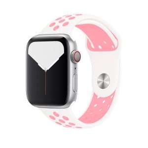 White/Light Pink Sport Band Active for Apple Watch