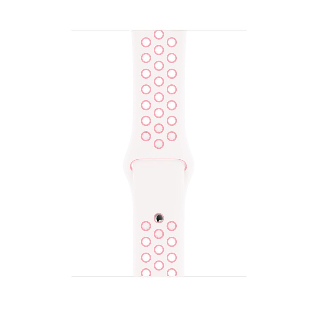 White/Light Pink Sport Band Active for Apple Watch - Image 2