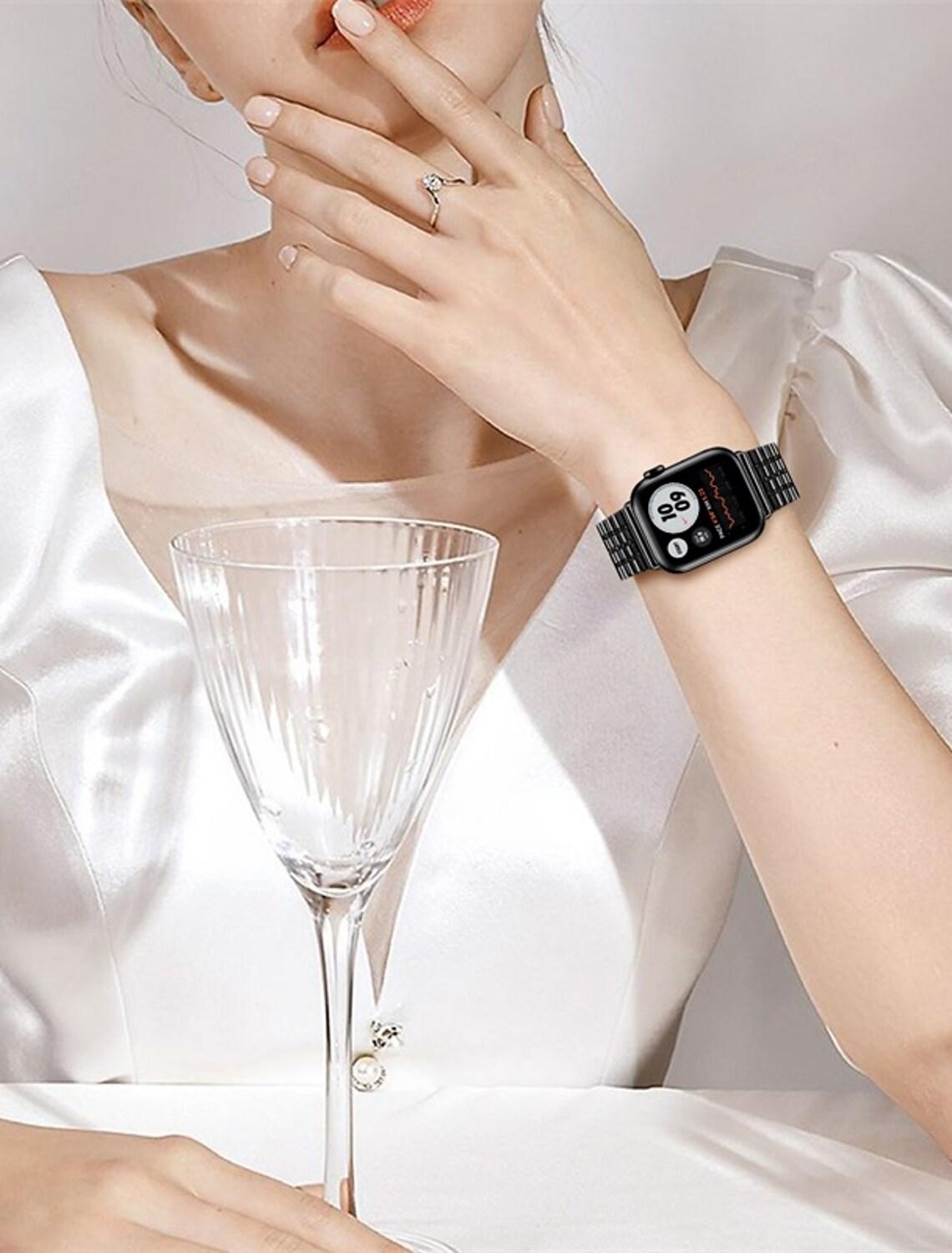 Black Matrix Stainless Steel Band for Apple Watch - Image 4