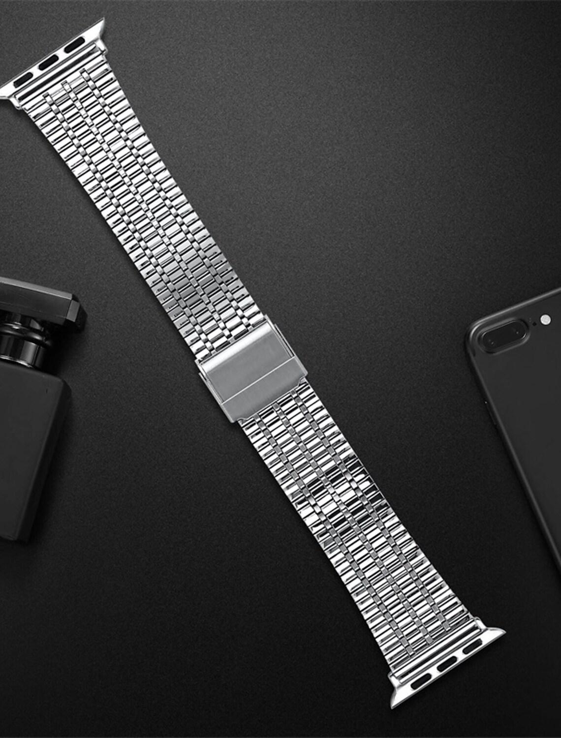 Black Matrix Stainless Steel Band for Apple Watch - Image 10